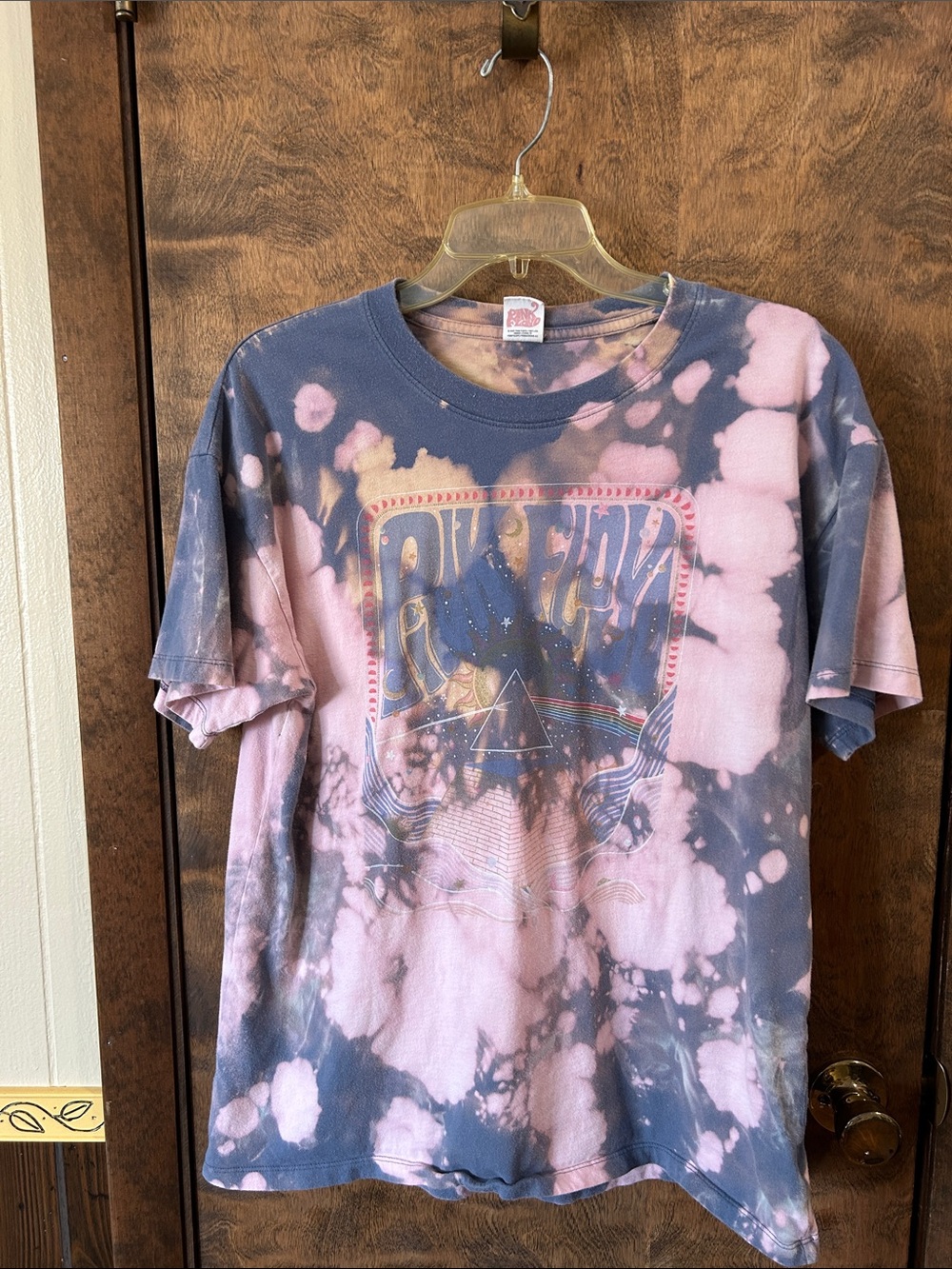 American Eagle Pink Floyd Tie-Dye Graphic Band Tee